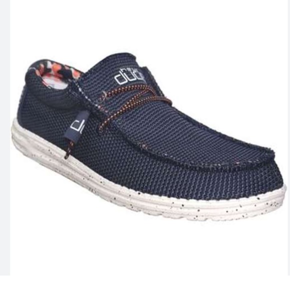 Hey Dude Wally Sox Funk Blue Slip On Loafers 8 - Picture 1 of 11
